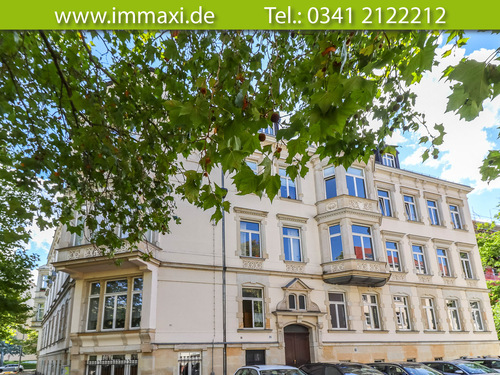 Hausansicht-Straßenseite - Etagenwohnung mit 71,45 m&sup2; in Leipzig zum Kaufen