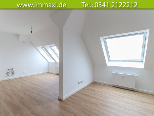 Wohnen-und-Essen - Dachgeschoßwohnung mit 52,82 m&sup2; in Leipzig zur Miete