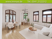 Visualisierung_Wohnzimmer-1OG - Mehrfamilienhaus, Wohnhaus mit 632,00 m² in Leipzig-Großzschocher zum Kaufen