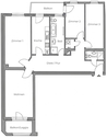 Grundriss - 4 Zimmer Etagenwohnung zum Kaufen in Leipzig