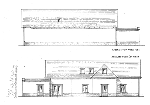 Hausansciht-Zeichnung-(2) - Einfamilienhaus mit 103,71 m&sup2; in Lützen / Michlitz zum Kaufen
