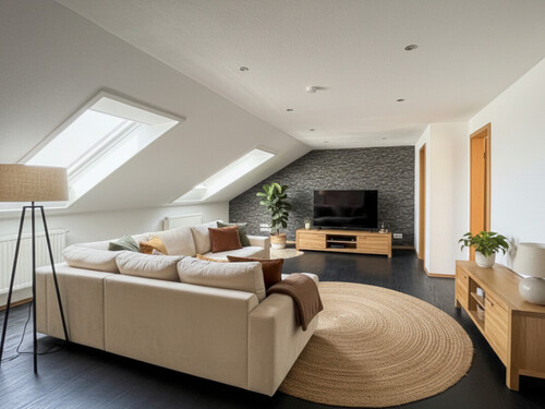 Visualisierung Vorschau - Helle 2-Zimmer-Wohnung im Dachgeschoss eines gepflegten Dreifamilienhauses!