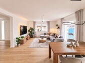 Wohn- & Essbereich Visualisierung - 3 Zimmer Maisonettenwohnung in Münster / Albachten