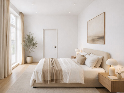 Hauptschlafzimmer EG - Etagenwohnung mit 107,00 m&sup2; in Münster zum Kaufen