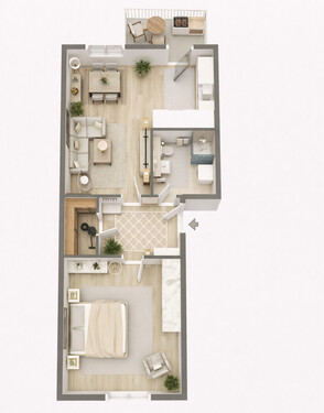 Wohneinheit 4 - 2.OG-rechts nicht maßstabsgetreu! - 