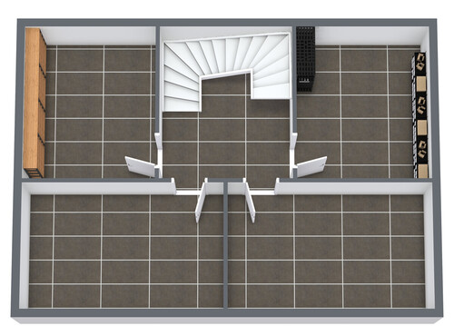 Kellergeschoss Beispiel - nicht maßstabgetreu - 