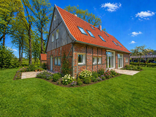 Außenansicht Visualisierung - 3 Zimmer Doppelhaushälfte in Münster / Ahlert