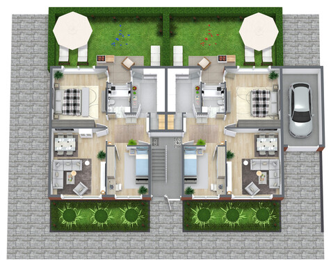 Erdgeschoss nicht maßstabsgetreu! - 