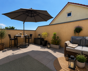 Penthouse-Feeling: 4 Zimmer Maisonette-Wohnung mit großer Dachterrasse! - Heppenheim