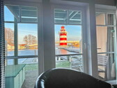 Blick vom Wohnzimmer auf den Leuchtturm - 