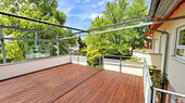 Terrasse im OG - 18 Zimmer Mehrfamilienhaus, Wohnhaus in Ottersweier