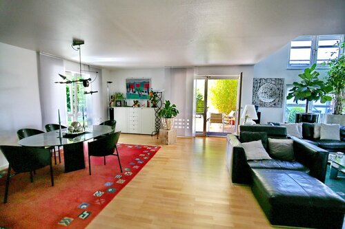 Wohnzimmer Essbereich - 8 Zimmer Zweifamilienhaus in Sinzheim