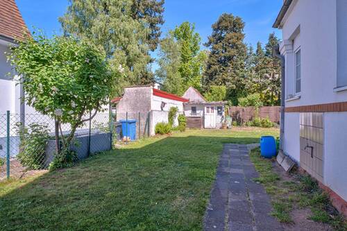 Blick zum Garten - Doppelhaushälfte mit 167,70 m&sup2; in Langen (Hessen) zum Kaufen