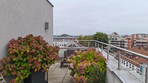 Foto 2_Dachterrasse mit Fernblick - 3 Zimmer Penthouse zum Kaufen in Homburg