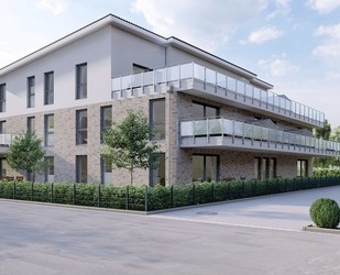 Neu ab 1.7.26 für 2 Personen 2-Zimmer-OG-Wohnung KfW 40+ Bauweise + Aufzug + Balkon + Carport - Weyhe