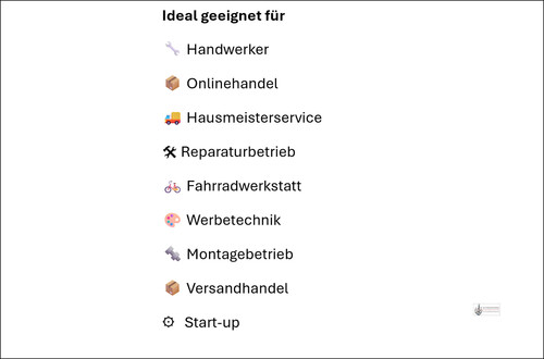 Ideal geeignet für - 