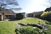 Blick aus dem Garten zum Haus - Einfamilienhaus mit 124,00 m&sup2; in Syke / Siedlung Gessel zum Kaufen