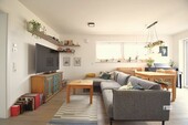 Wohn-Essbereich - 2 Zimmer Etagenwohnung in Weyhe
