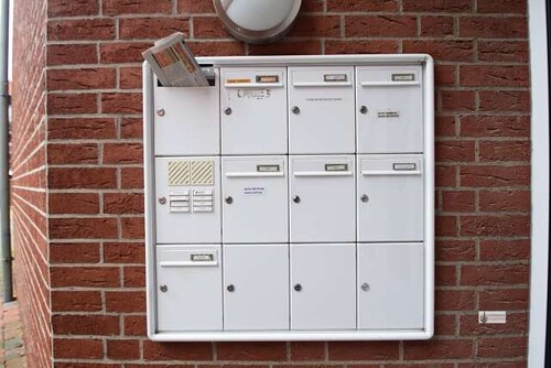 Klingel- und Briefkastenanlage 8 Parteienhaus - 