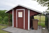 k-Holzhütte für Gartengeräte - 