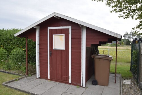 k-Holzhütte für Gartengeräte - 