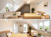 Schlafzimmer im DG mit Zugang zum eigenen Bad - 