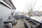 Dachterrasse mit Blick Richtung Sparkasse - Gemütliche 2 Zi Wohnung mitten im Zentrum von Kirchweyhe mit Dachterrasse