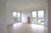 Wohnzimmer mit Zugang zur dachterrasse Whg. 8 - 