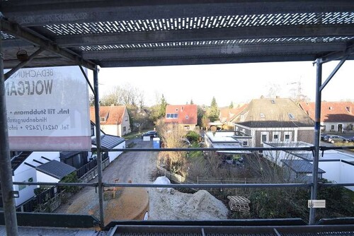 Blick zur Ausfahrt - 2 Zimmer Erdgeschoßwohnung in Weyhe
