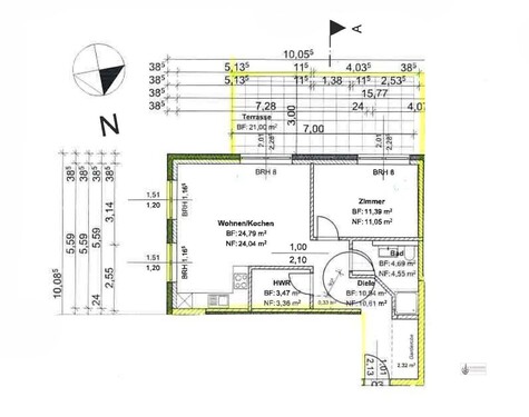 EG links hinten - Neubau mit Fertigstellung im Juli 2026 Hoch moderne Wohnung mit Rollläden + Stellplatz ohne Küchen