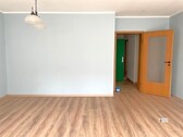 Wohnzimmer mit Flurtür - 3 Zimmer Erdgeschoßwohnung in Bremen