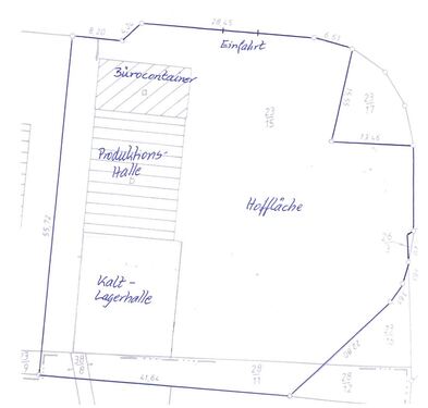 Zeichnung gesamtes Grundstück + Gebäude - 