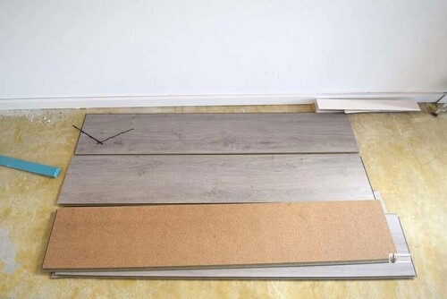 Vinylboden mit Kork-Trittschalldämmung - 