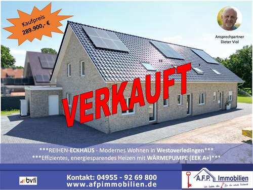 VERKAUFT AFP-00480 - ***Exklusives Neubau-Reiheneckhaus in Flachsmeer***