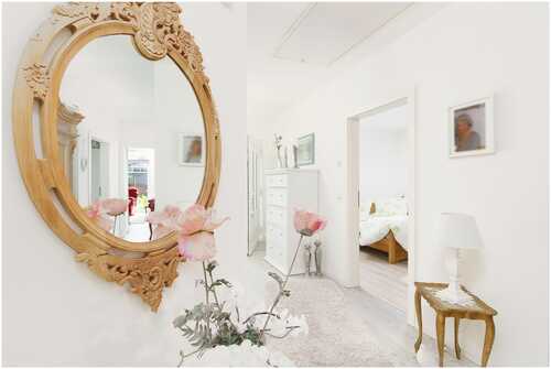 Flur - Blick in Schlafzimmer - 
