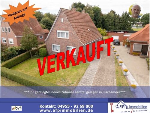 Titelbild neuVK - *** Sehr gepflegt, großer Garten, ruhig und dennoch zentral gelegen in Flachsmeer***