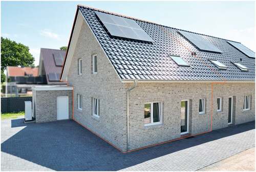 Aussenansicht - 4 Zimmer Reihenendhaus zur Miete in Westoverledingen