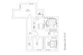 Grundriss - 3 Zimmer Terrassenwohnung zur Miete in Stolpen