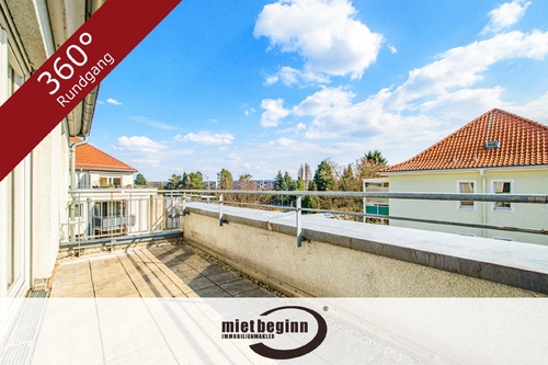Terrasse - BEZUGSFREI – GEMÜTLICHE MAISONETTE – DACHTERRASSE – DUSCHBAD MIT FENSTER – TG-PARKER