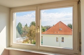 Blick Fenster - 2 Zimmer Maisonettenwohnung in Dresden