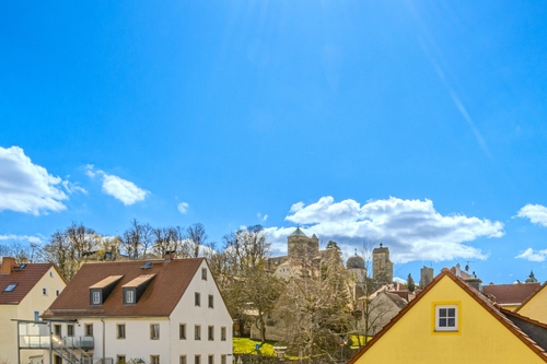 Blick zur Burg vom Schlafimmer - 