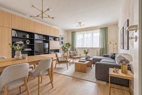 klasse Wohnzimmer - Etagenwohnung mit 67,31 m&sup2; in Borna zur Miete