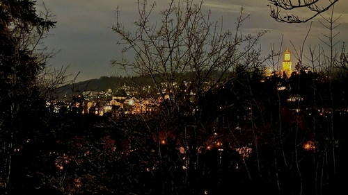 Abenstimmung Aussicht Wohnen - 