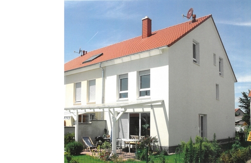 Prospektansicht Garten - 5.5 Zimmer Doppelhaushälfte in Hammersbach / Langen-Bergheim