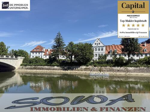 Foto - Leopoldineninsel - Schöne bezugsfreie 2 Zimmer Wohnung mit Balkon mit Blick auf das Schloss in einer beliebten Lage in der Stadtmitte in Neuburg - Ein Objekt von Ihrem Immobilienpartner SOWA Immobilie