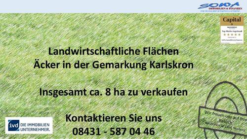 Foto - Mehrere landwirtschaftliche Flächen - Acker - in der Gemarkung Karlskron zu verkaufen - Landwirtschaftsflächen von Ihrem Immobilienpartner SOWA Immobilien und Finanzen