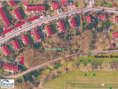 Baugebiet, Blick von - Baugrundstück für EFH oder DHH - 126.000,00 EUR Kaufpreis, ca.  4.494,00 m²