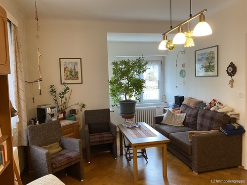 Wohnzimmer mit Erker - 