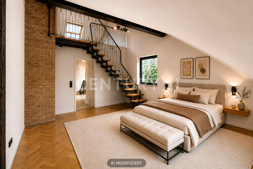 OG Schlafzimmer mit Galerie Visualisierung - 
