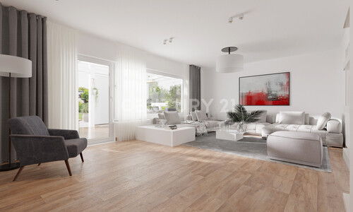 EG Wohnzimmer Visualisierung - 6 Zimmer Einfamilienhaus in Lünen